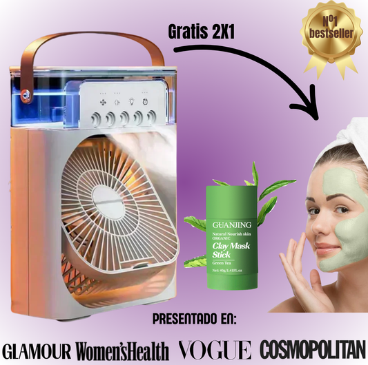 Ventilador Humidificador + Mascarilla Facial GRATÍS - EDICIÓN LIMITADA
